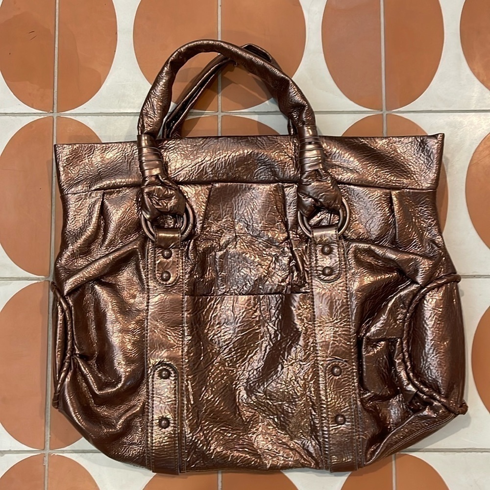 Ziordia Metallic Fashion Tote Bag